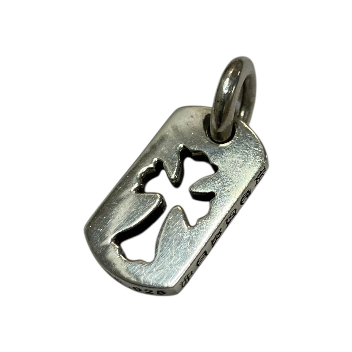 CHROME HEARTS タイニーカットアウトクロスドッグタグペンダントトップ 古着・中古-1枚目のアイテム画像