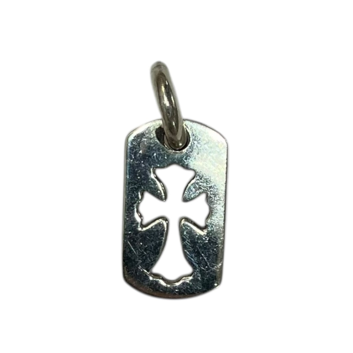 CHROME HEARTS タイニーカットアウトクロスドッグタグペンダントトップ 古着・中古-2枚目のアイテム画像