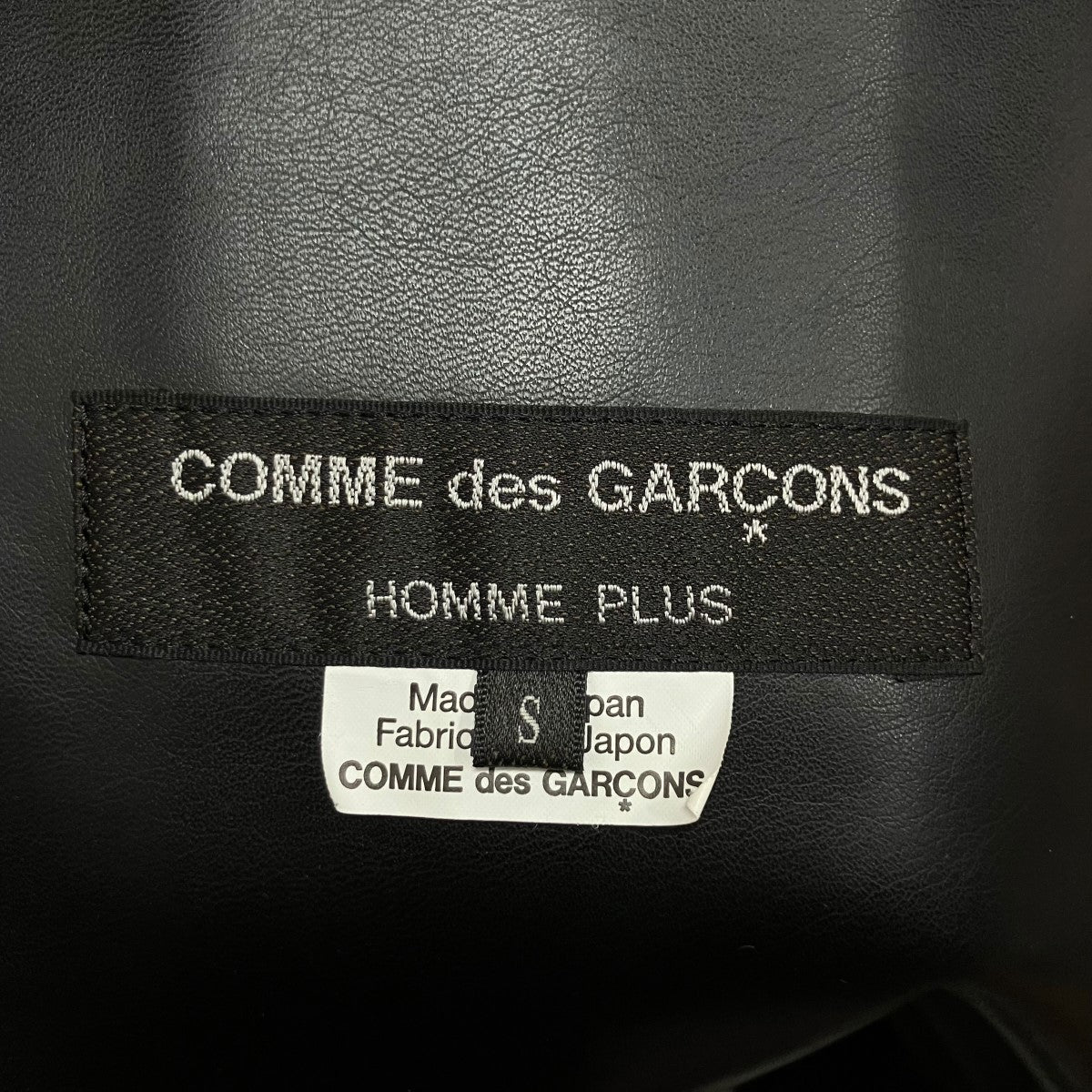 COMME des GARCONS HOMME PLUS フェイクレザーオーバーオール 古着・中古-5枚目のアイテム画像