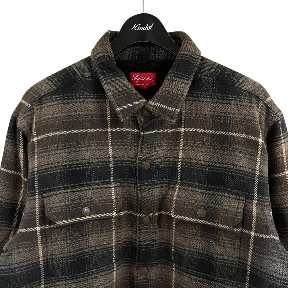Supreme 裏ボアフランネルシャツジャケット 古着・中古-2枚目のアイテム画像