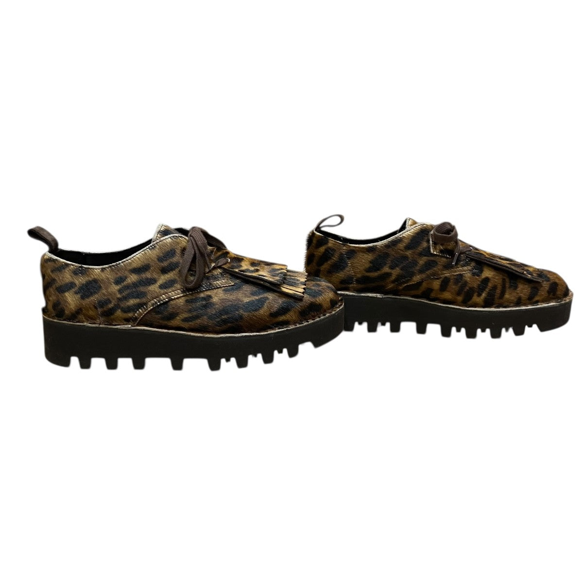 CLARKS×Engineered Garments レオパードハラコシューズ 古着・中古-4枚目のアイテム画像