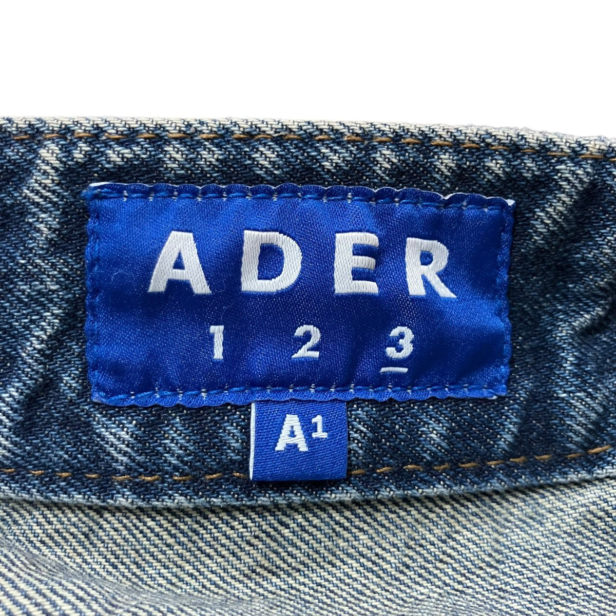 ADER error ルエタ ダメージ加工 ジップフライ デニムパンツ ADER error(アーダーエラー) ダメージ加工デニムパンツ インディゴ