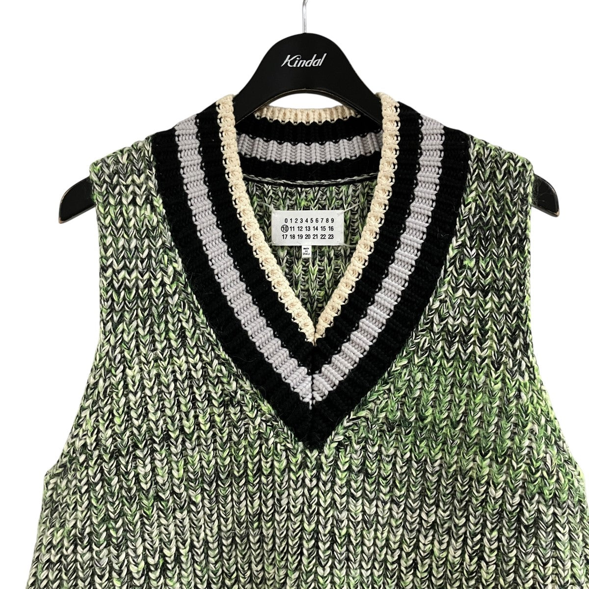 Maison Margiela ニットベスト 古着・中古-2枚目のアイテム画像