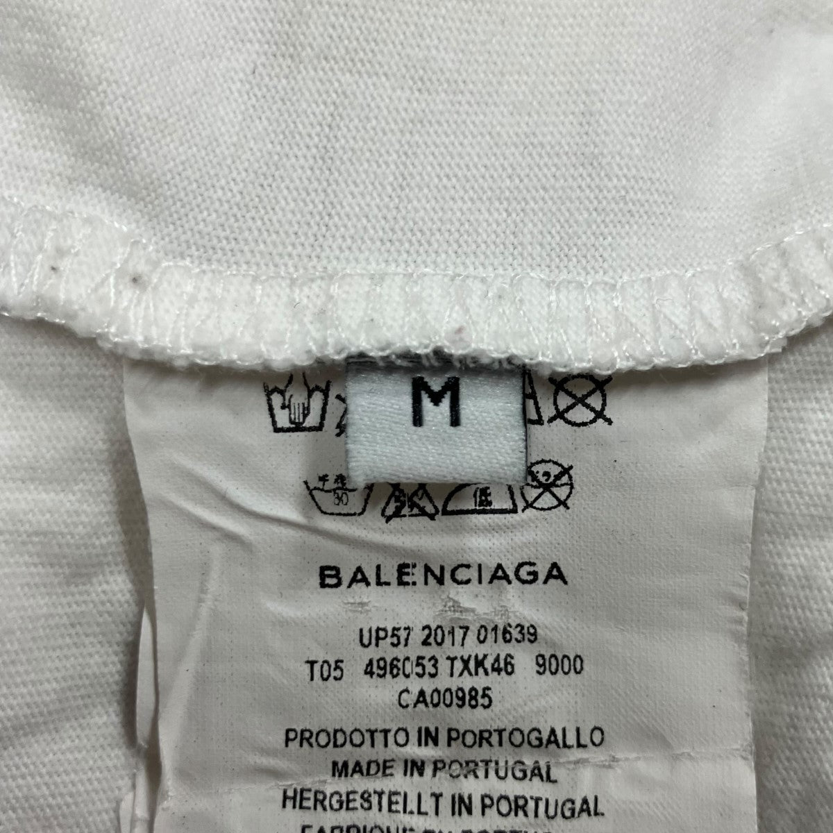 BALENCIAGA バックプリントハーフスリーブカットソー 古着・中古-6枚目のアイテム画像