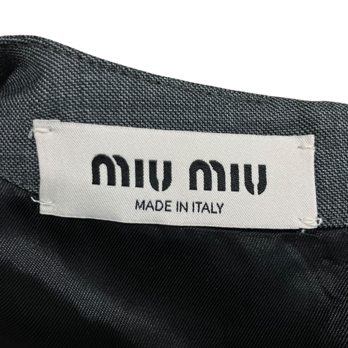 MIU MIU バージンウールベスト 古着・中古-5枚目のアイテム画像