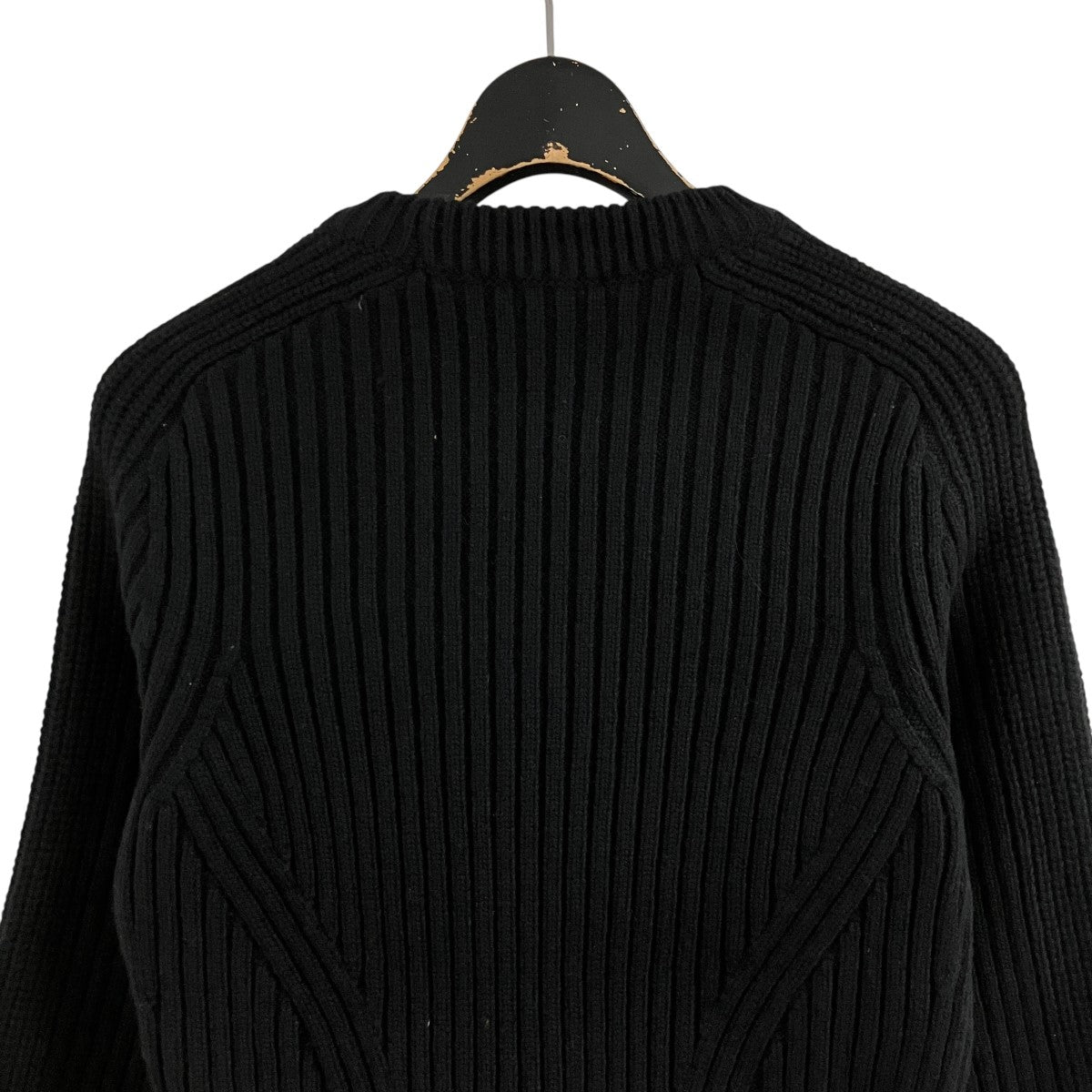 ALEXANDER McQUEEN ペプラムヘム立体リブニットセーター 古着・中古-4枚目のアイテム画像