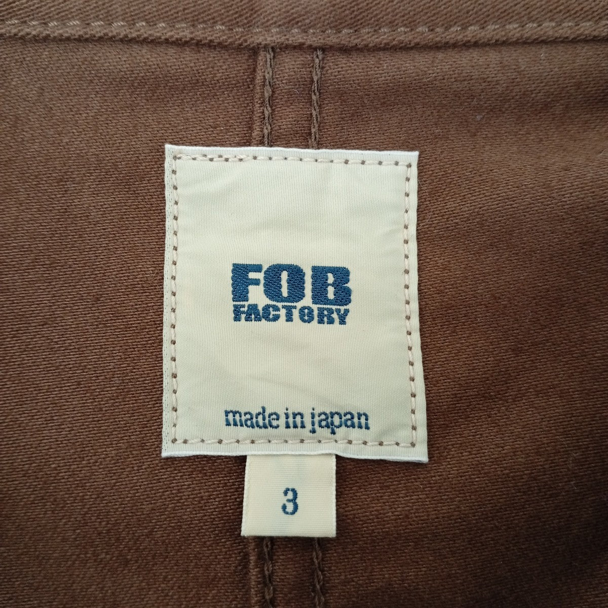 F．O．B FACTORY フレンチ モールスキンジャケットF2373 古着・中古-3枚目のアイテム画像