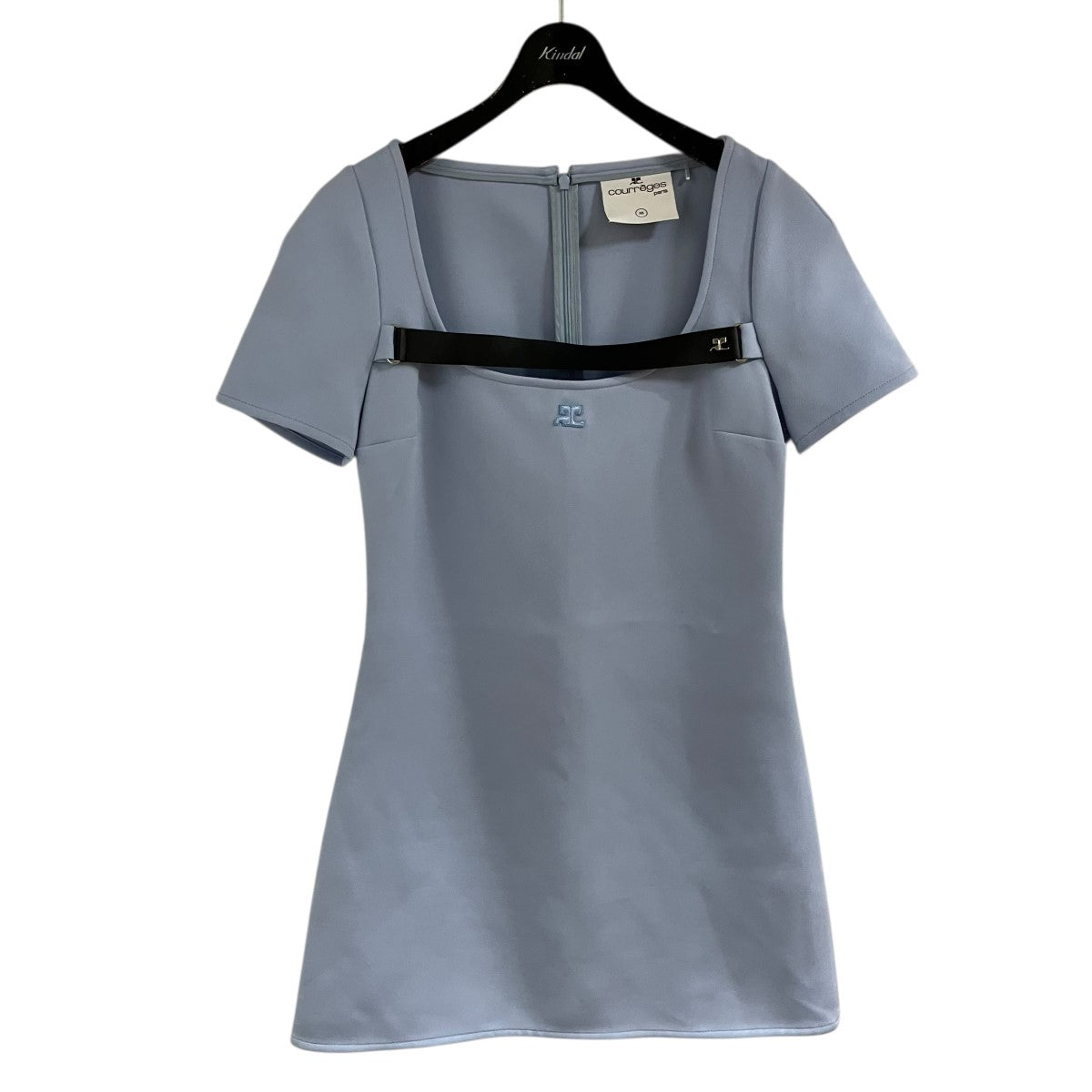 courreges Aラインストラップミニドレス ショートスリーブワンピース 古着・中古-1枚目のアイテム画像