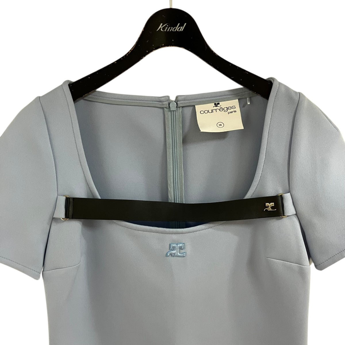 courreges Aラインストラップミニドレス ショートスリーブワンピース 古着・中古-2枚目のアイテム画像