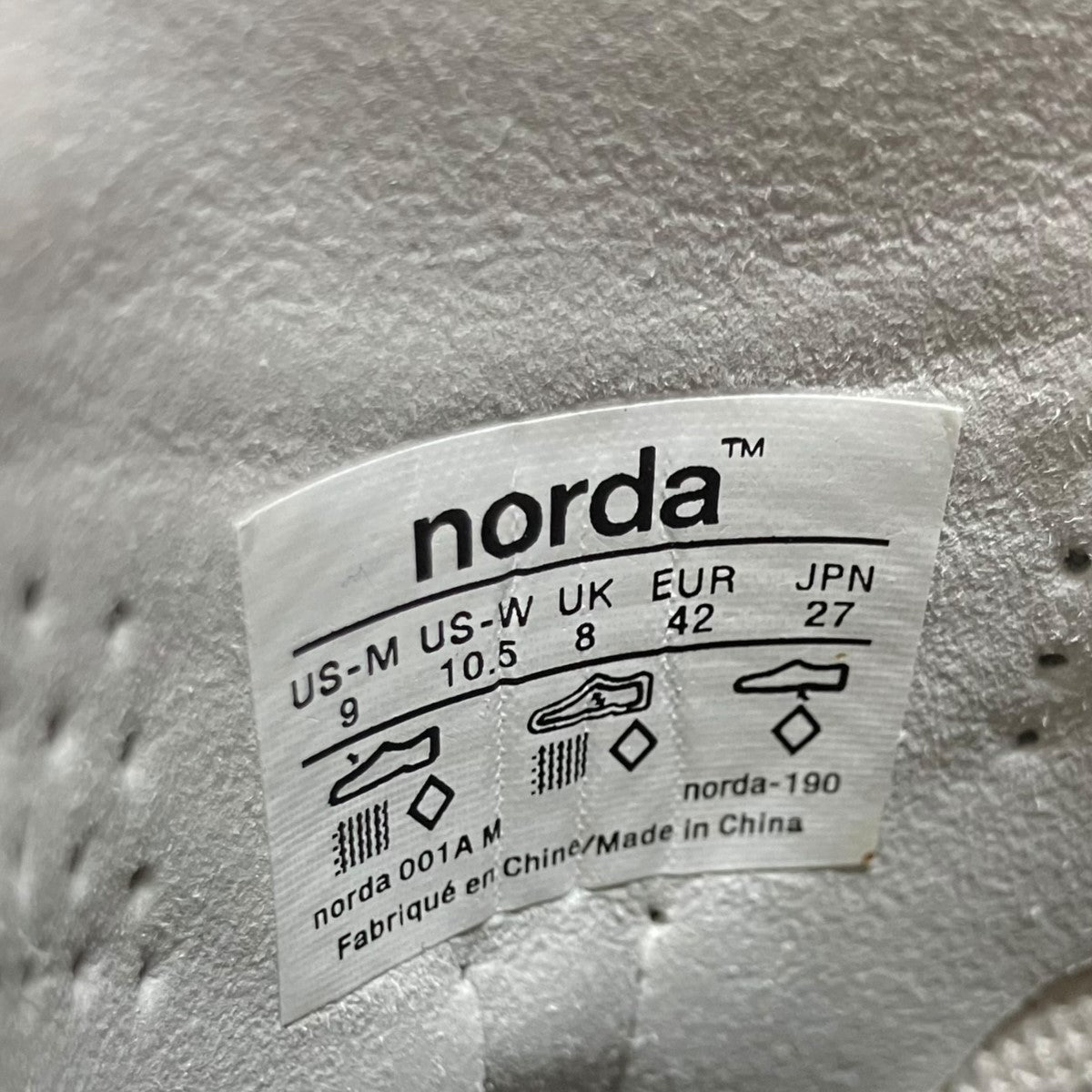 norda ローカット スニーカー 古着・中古-8枚目のアイテム画像