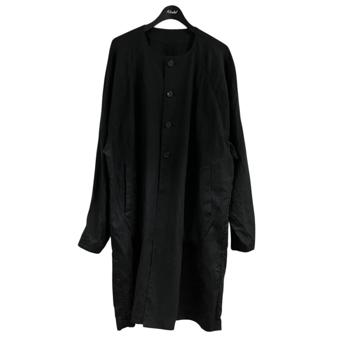 s’yte 2WAY リネン ノーカラー コート 古着・中古-1枚目のアイテム画像