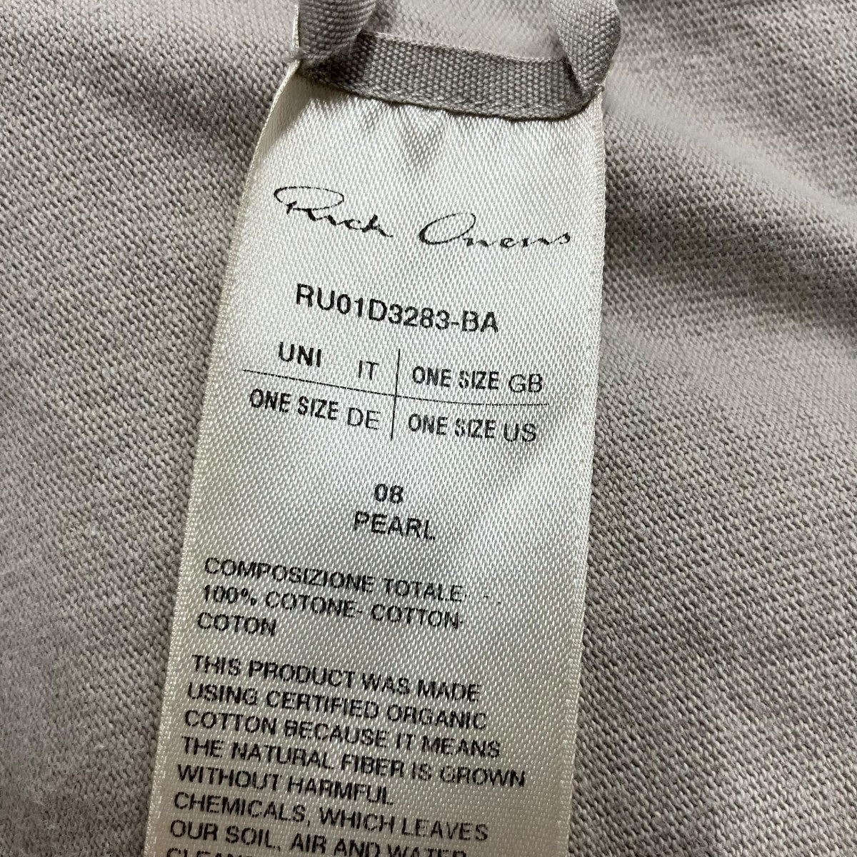 RICK OWENS トミーTシャツ 古着・中古-6枚目のアイテム画像