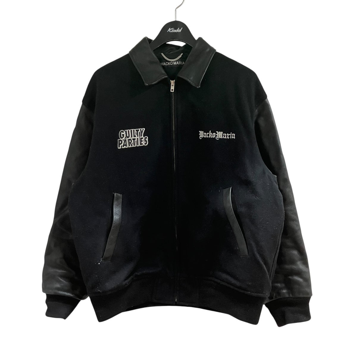 レザーバーシティジャケット