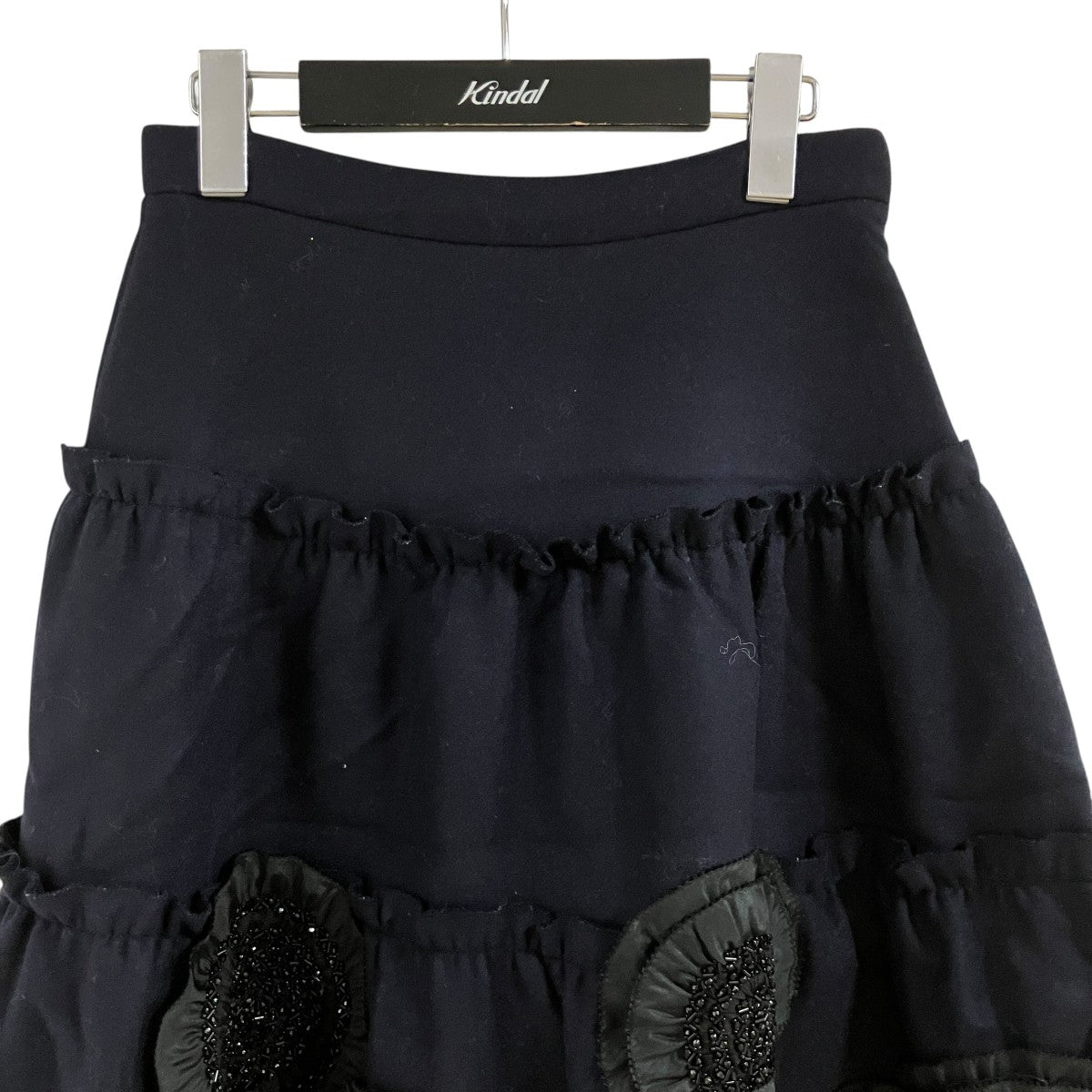 MIU MIU メルトン ビジュースカート 古着・中古-2枚目のアイテム画像