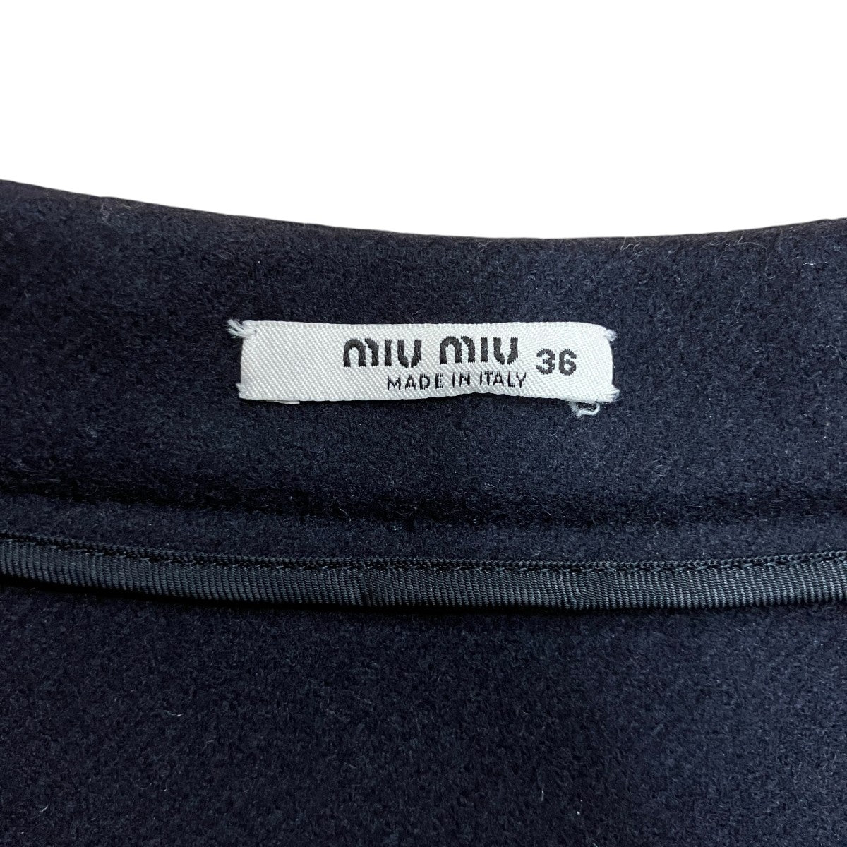 MIU MIU メルトン ビジュースカート 古着・中古-5枚目のアイテム画像