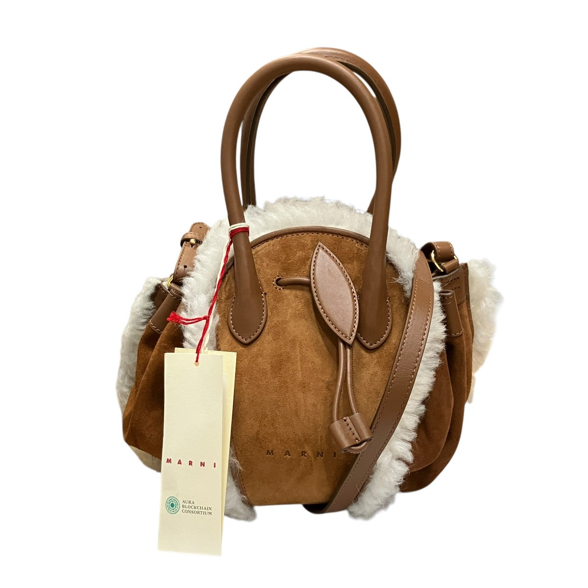 MARNI スウェード2WAYショルダーバッグ 古着・中古-2枚目のアイテム画像