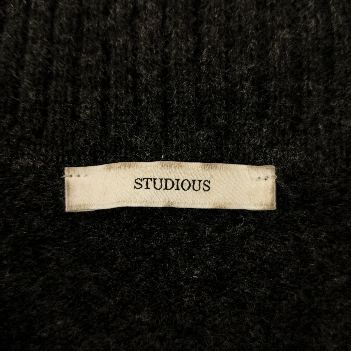 STUDIOUS カシミヤ ウール ドライバーズニット125631011 古着・中古-3枚目のアイテム画像
