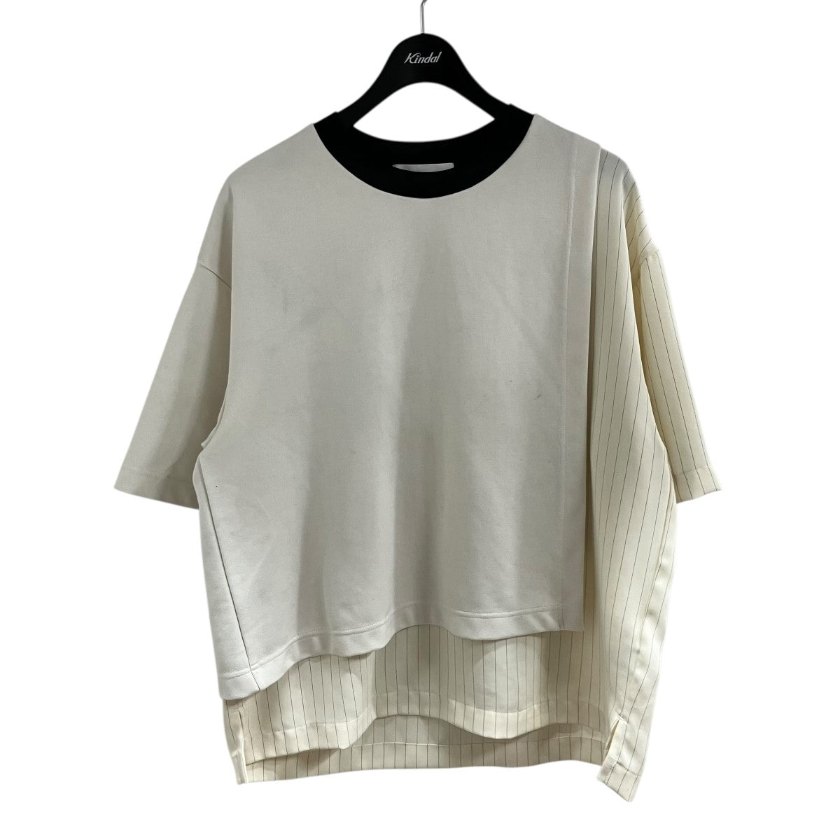 CULLNI ストライプドッキングTシャツ 古着・中古-1枚目のアイテム画像