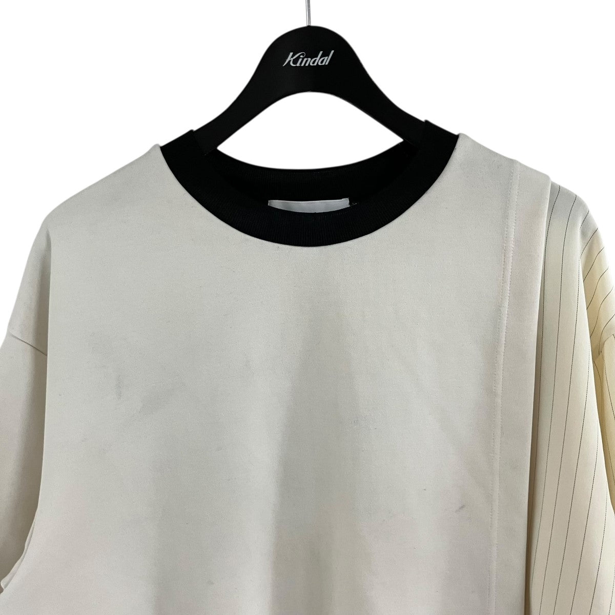 CULLNI ストライプドッキングTシャツ 古着・中古-2枚目のアイテム画像