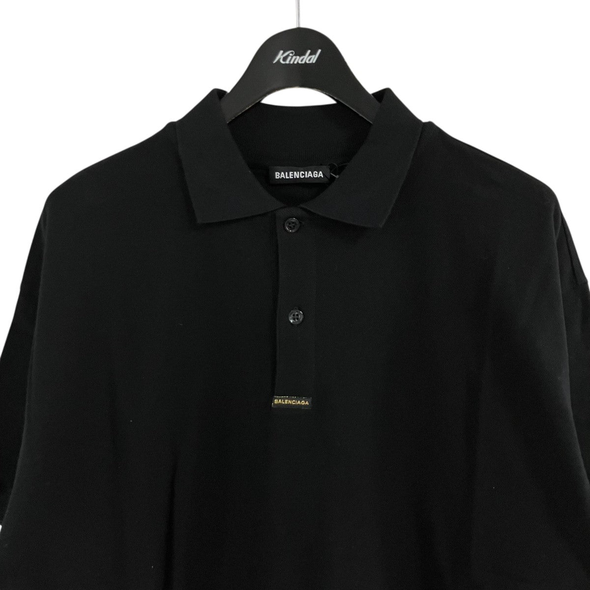 BALENCIAGA(バレンシアガ) THINK BIGポロシャツ 507391 ブラック