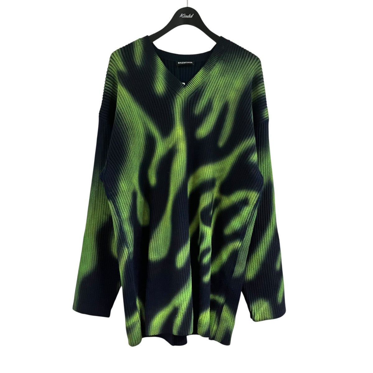 BALENCIAGA Vネックニットセーター 古着・中古-1枚目のアイテム画像