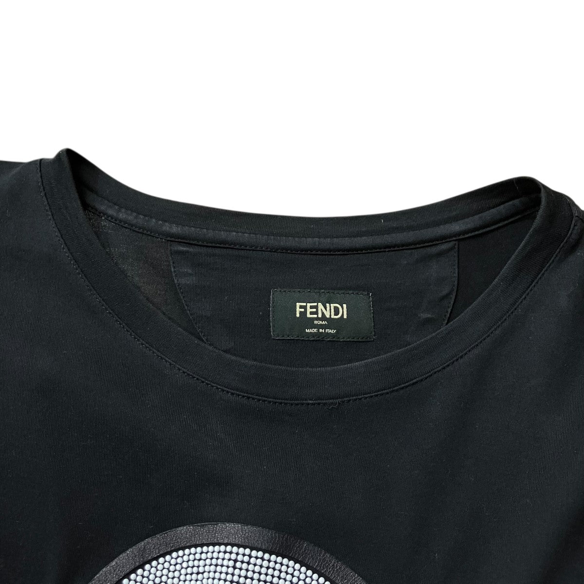 FENDI ラガーフェルド ストーンロゴビジュー Tシャツ 古着・中古-8枚目のアイテム画像