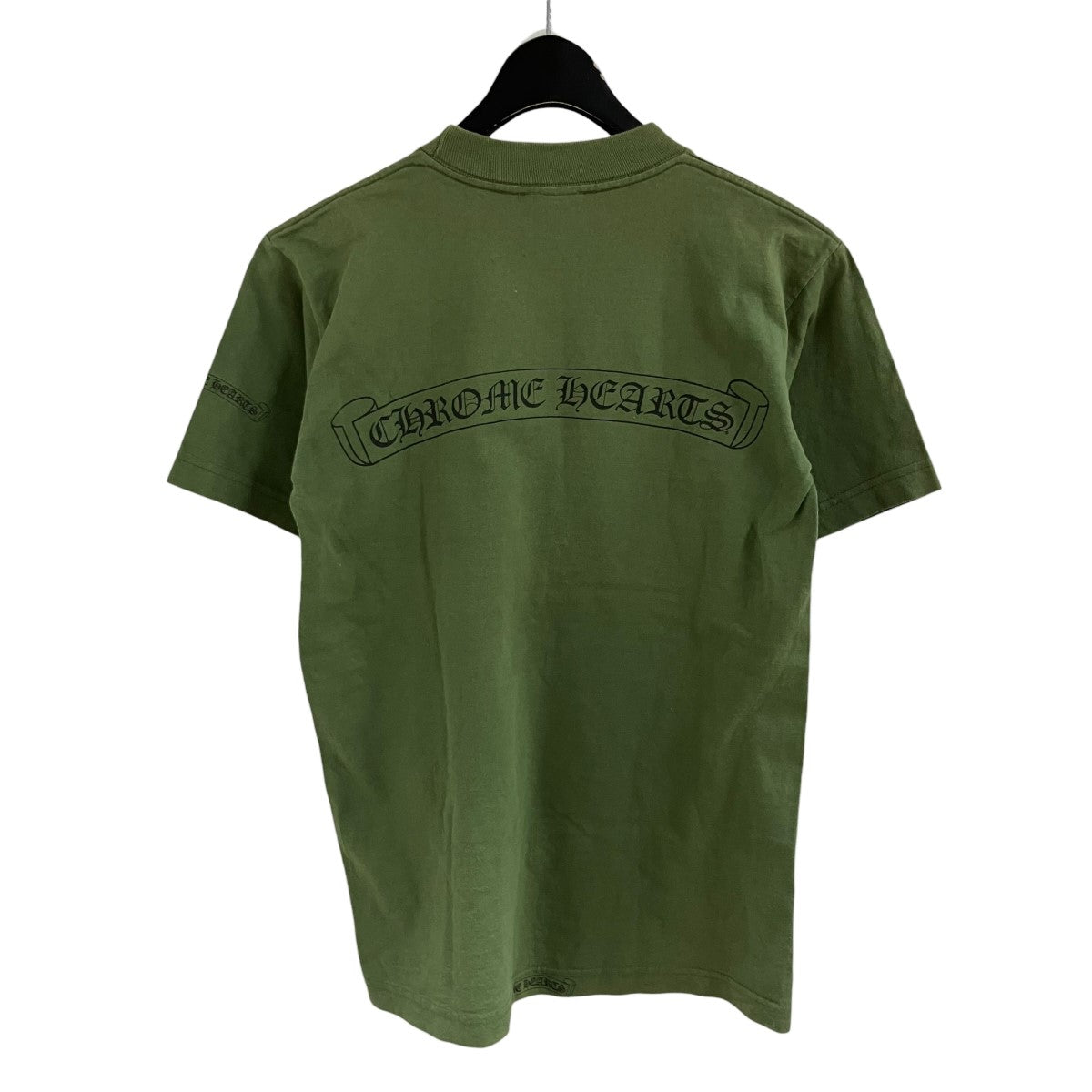 CHROME HEARTS スクロールラベルロゴプリントTシャツ 古着・中古-3枚目のアイテム画像