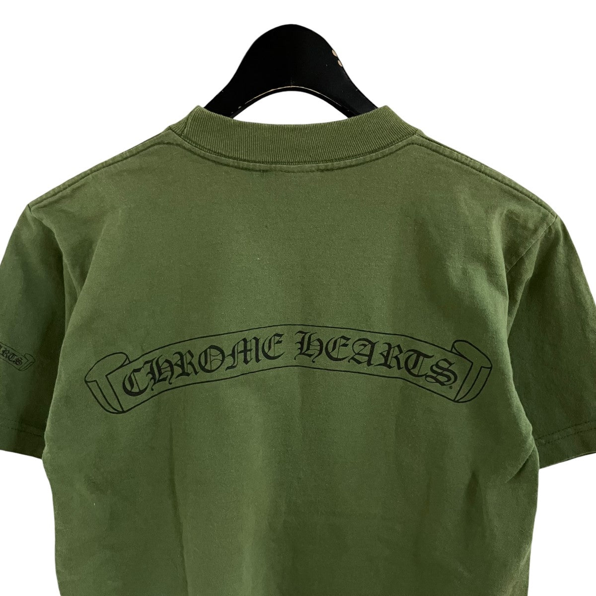 CHROME HEARTS スクロールラベルロゴプリントTシャツ 古着・中古-4枚目のアイテム画像