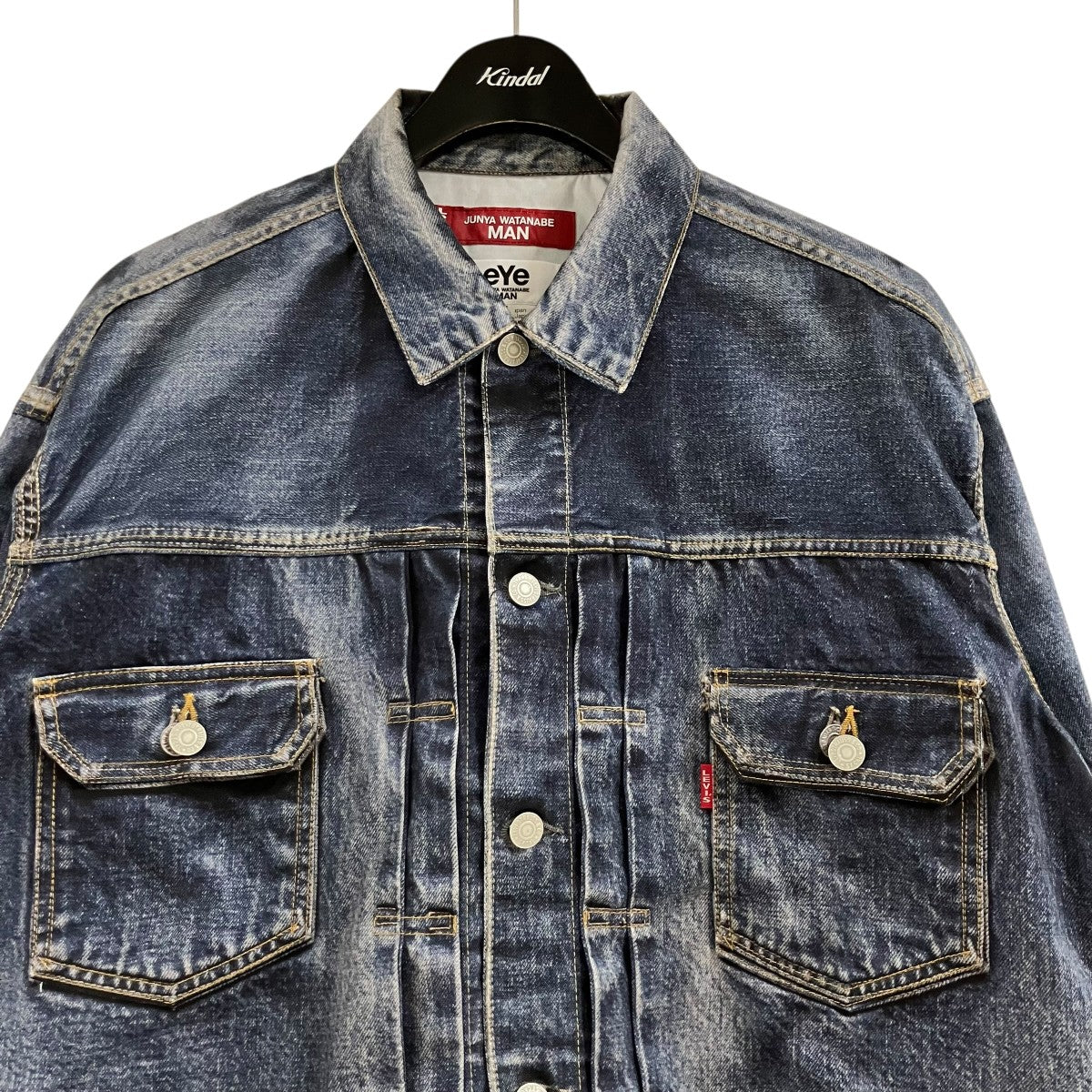eYe COMME des GARCONS JUNYAWATANABE MAN 転写デニムジャケット 古着・中古-2枚目のアイテム画像