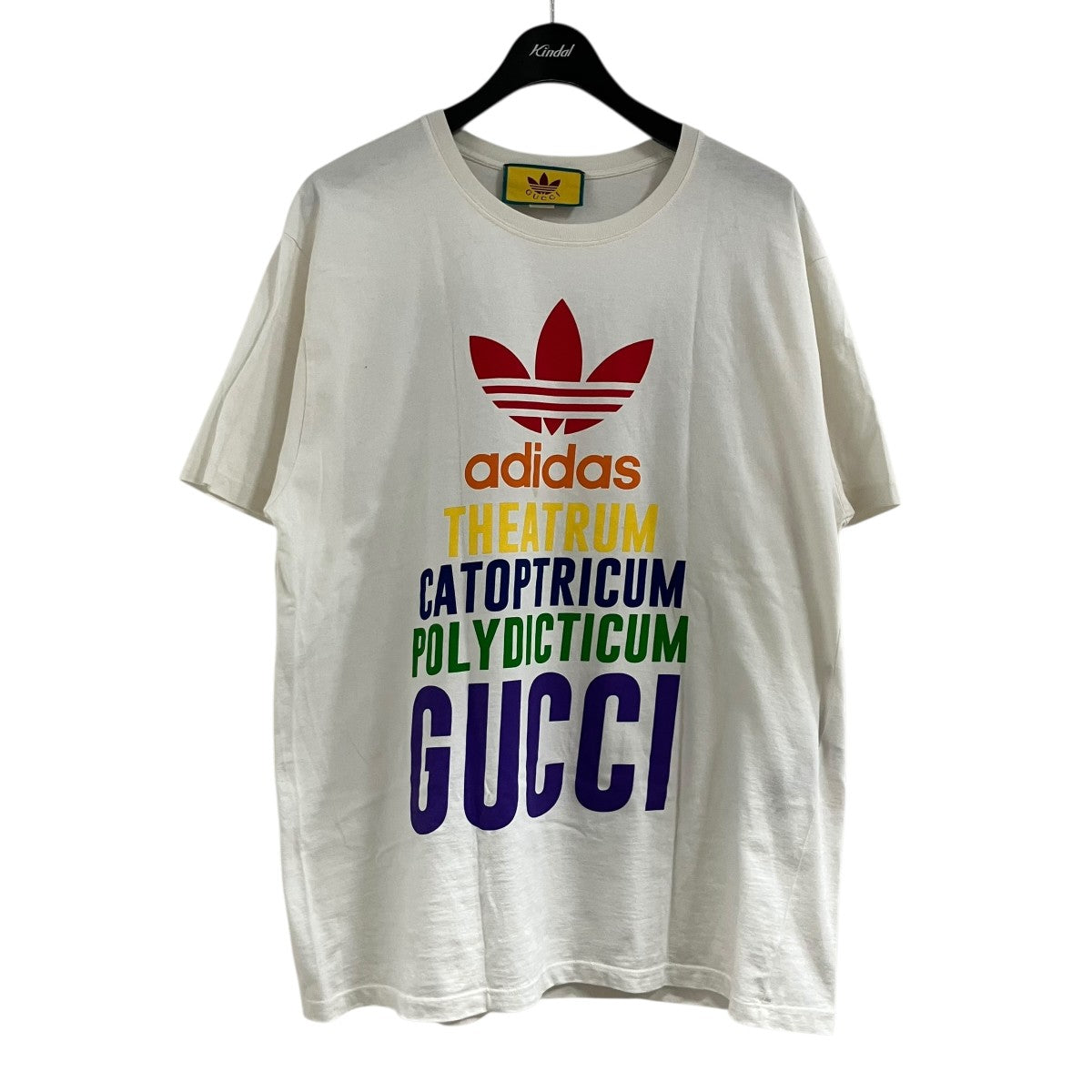 GUCCI×adidas ロゴプリントTシャツ717422 古着・中古-1枚目のアイテム画像
