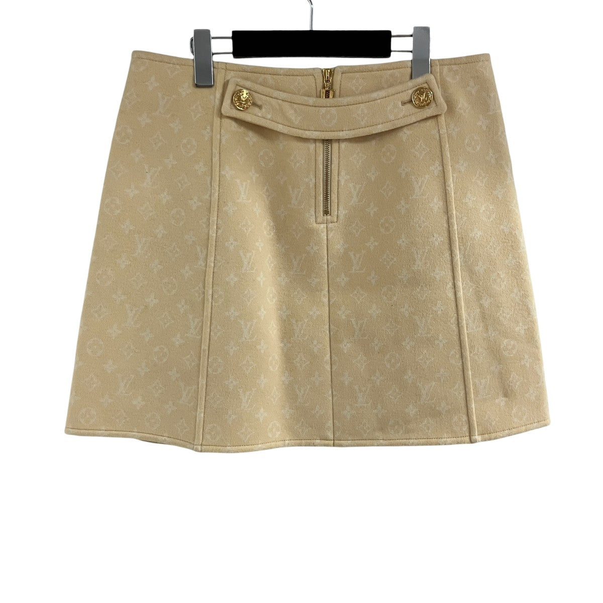 LOUIS VUITTON モノグラムウールスカート 古着・中古-2枚目のアイテム画像