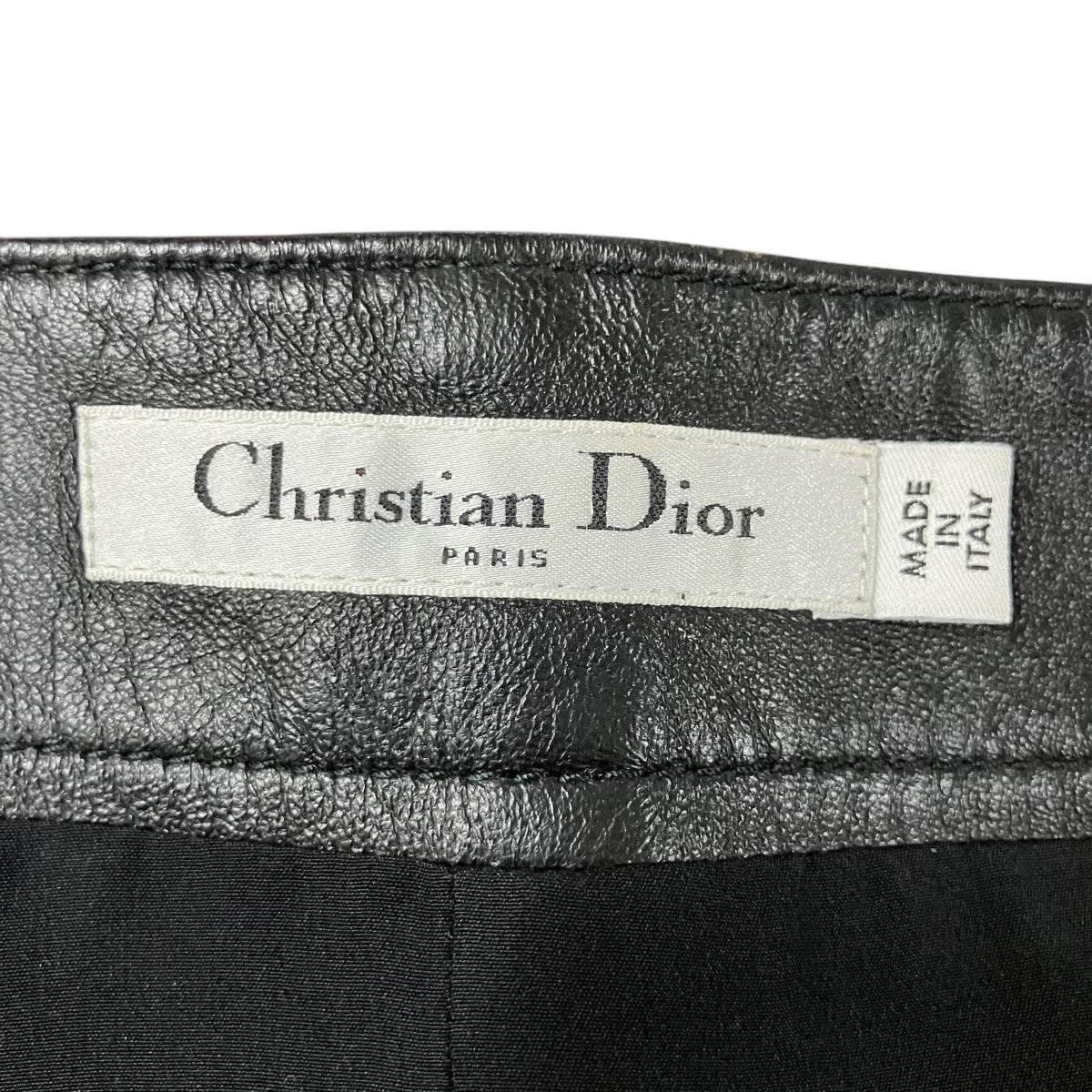 Christian Dior CDバックルラムレザーショートパンツ 古着・中古-5枚目のアイテム画像