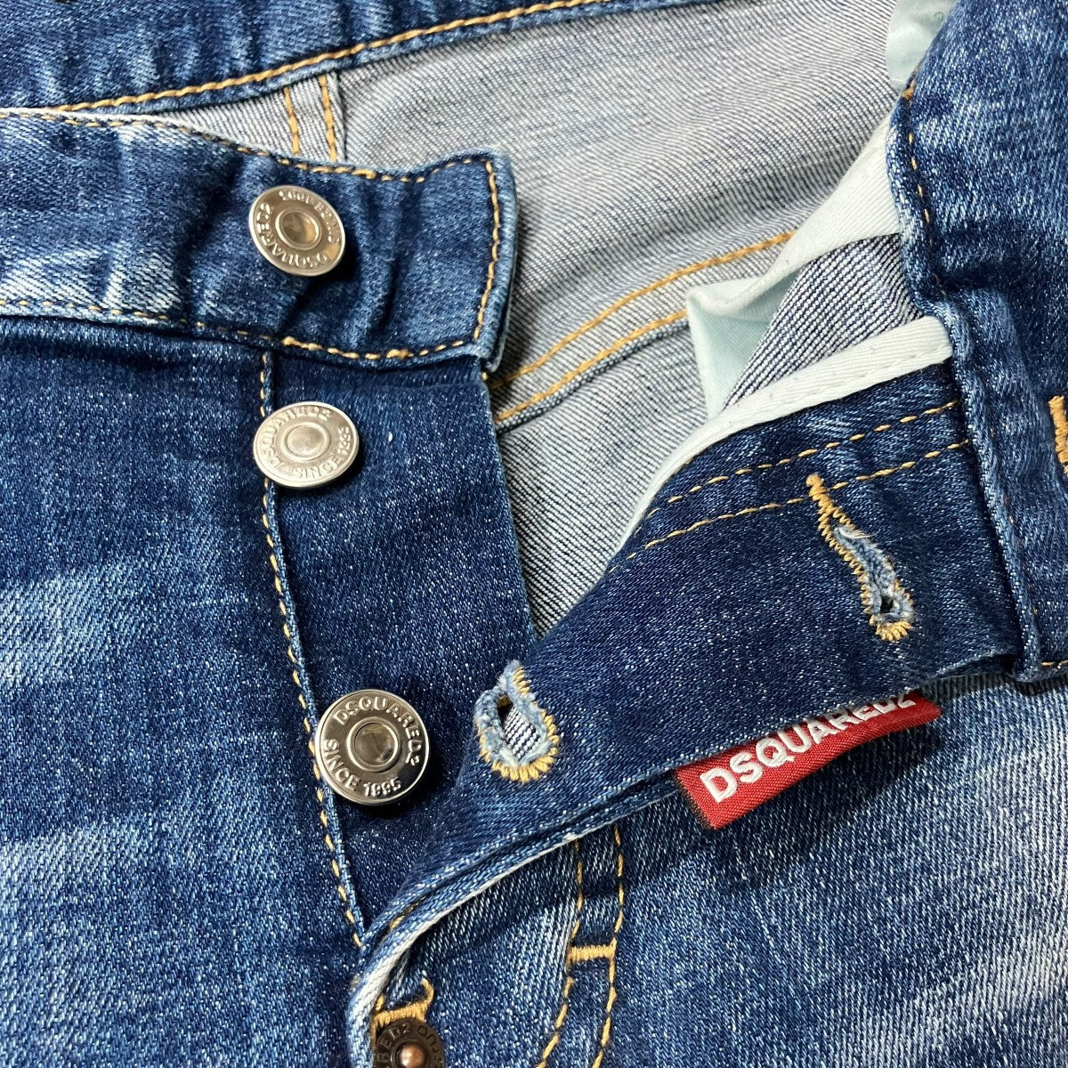 ダメージ加工スキニーデニムパンツ