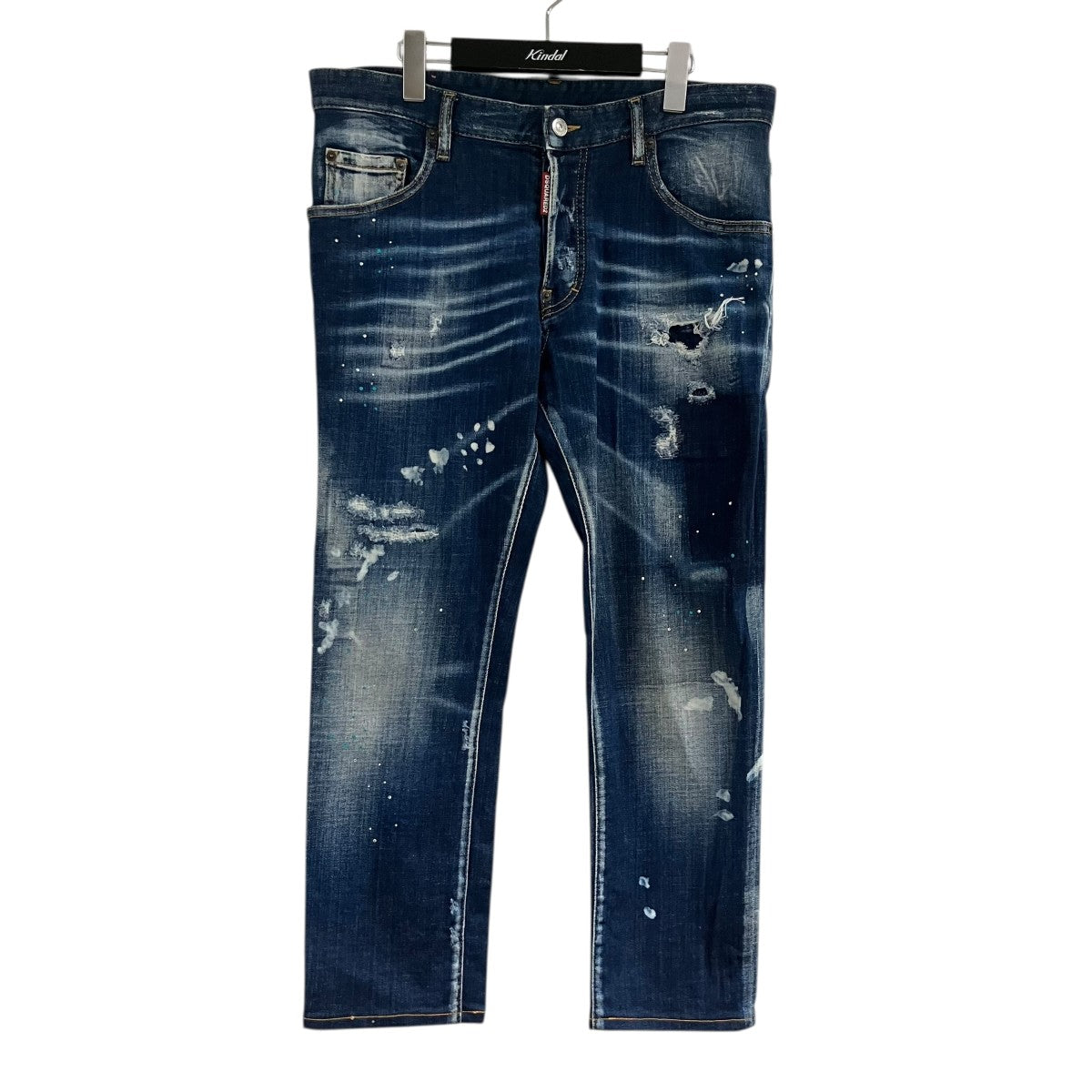 DSQUARED2 ダメージ加工 ラインストーンデニムパンツ ジーンズ 古着・中古-1枚目のアイテム画像