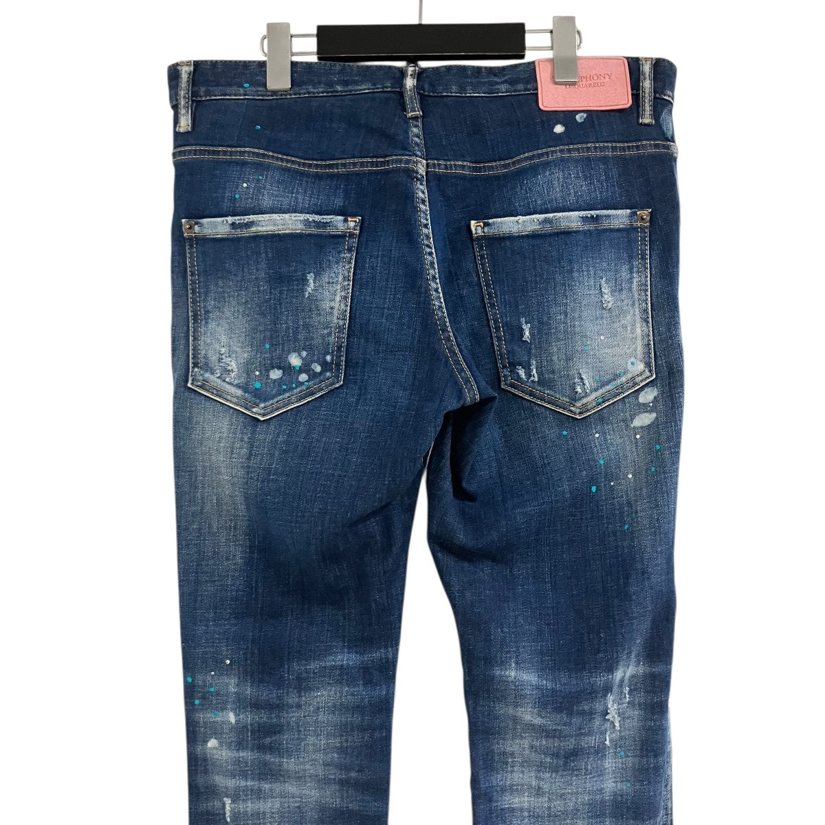 DSQUARED2 ダメージ加工 ラインストーンデニムパンツ ジーンズ 古着・中古-4枚目のアイテム画像