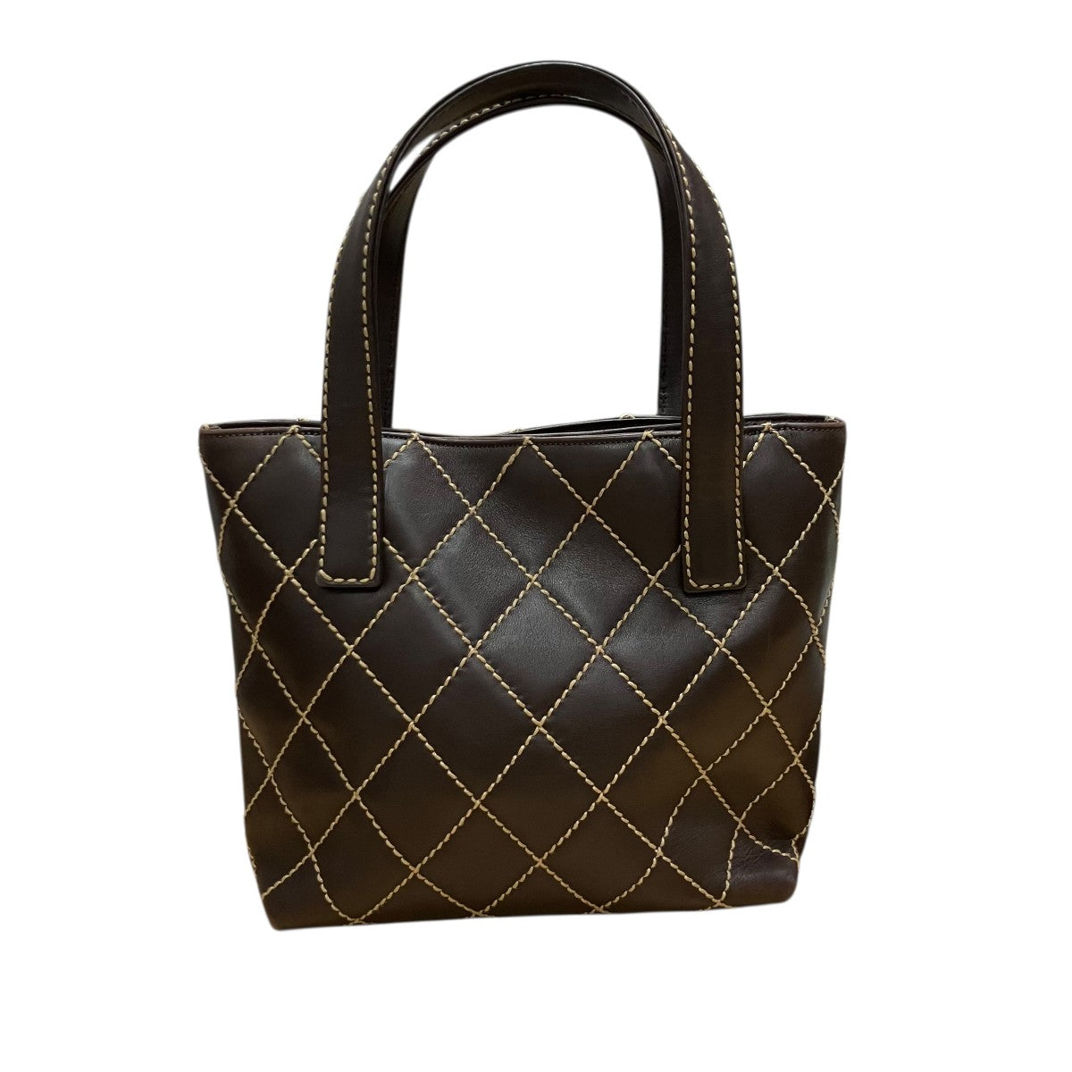 CHANEL ワイルドステッチレザートートバッグ 古着・中古-4枚目のアイテム画像