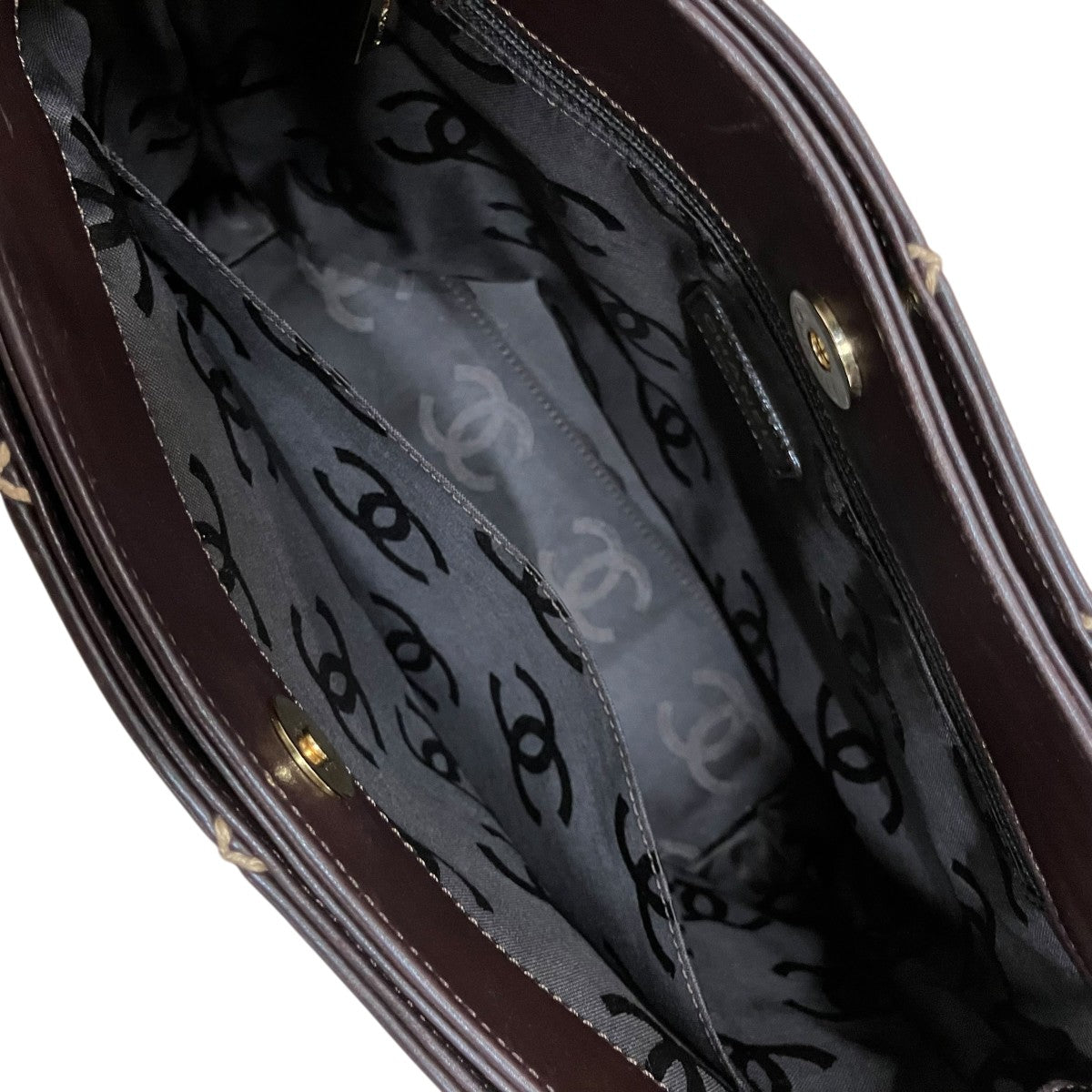 CHANEL ワイルドステッチレザートートバッグ 古着・中古-6枚目のアイテム画像