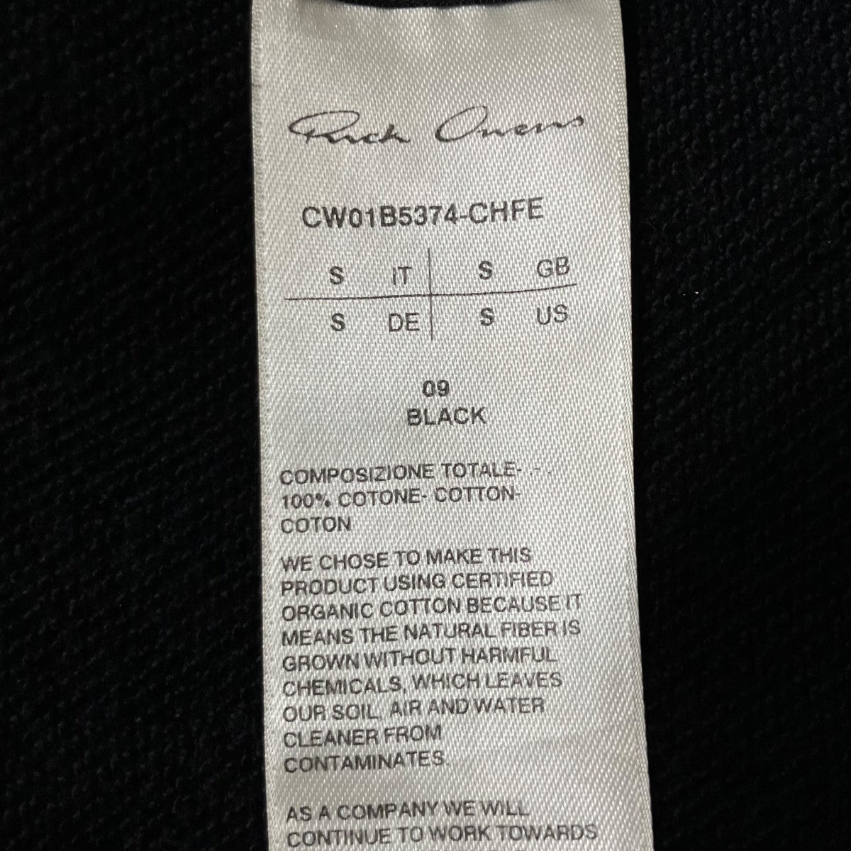 RICK OWENS×Champion プルオーバーパーカー 古着・中古-5枚目のアイテム画像
