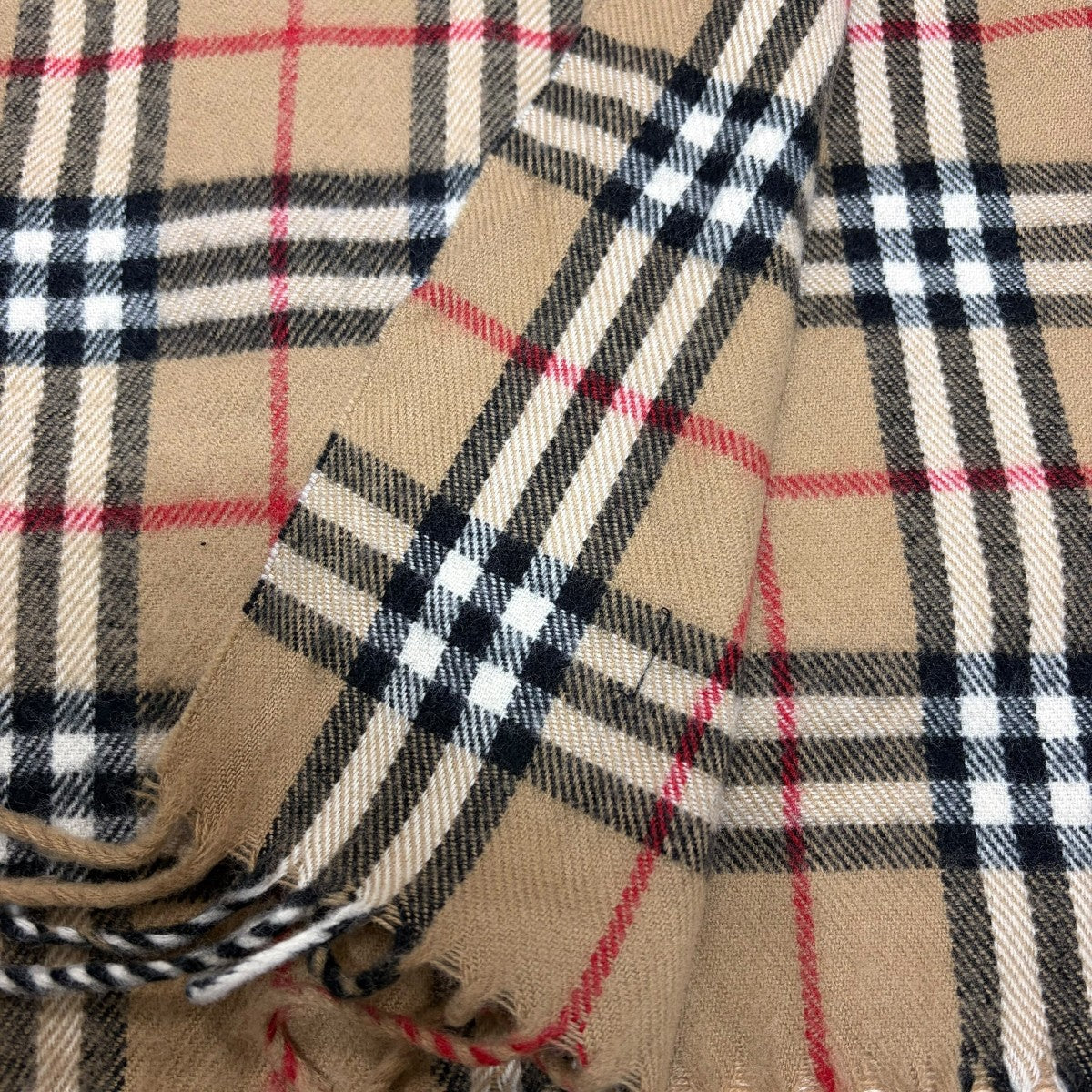 未使用長期保管品☆Burberry ロンパース 80cm ノバチェック ベージュ Burberry's(バーバリーズ) ノヴァチェックマフラー ベージュ×マルチ