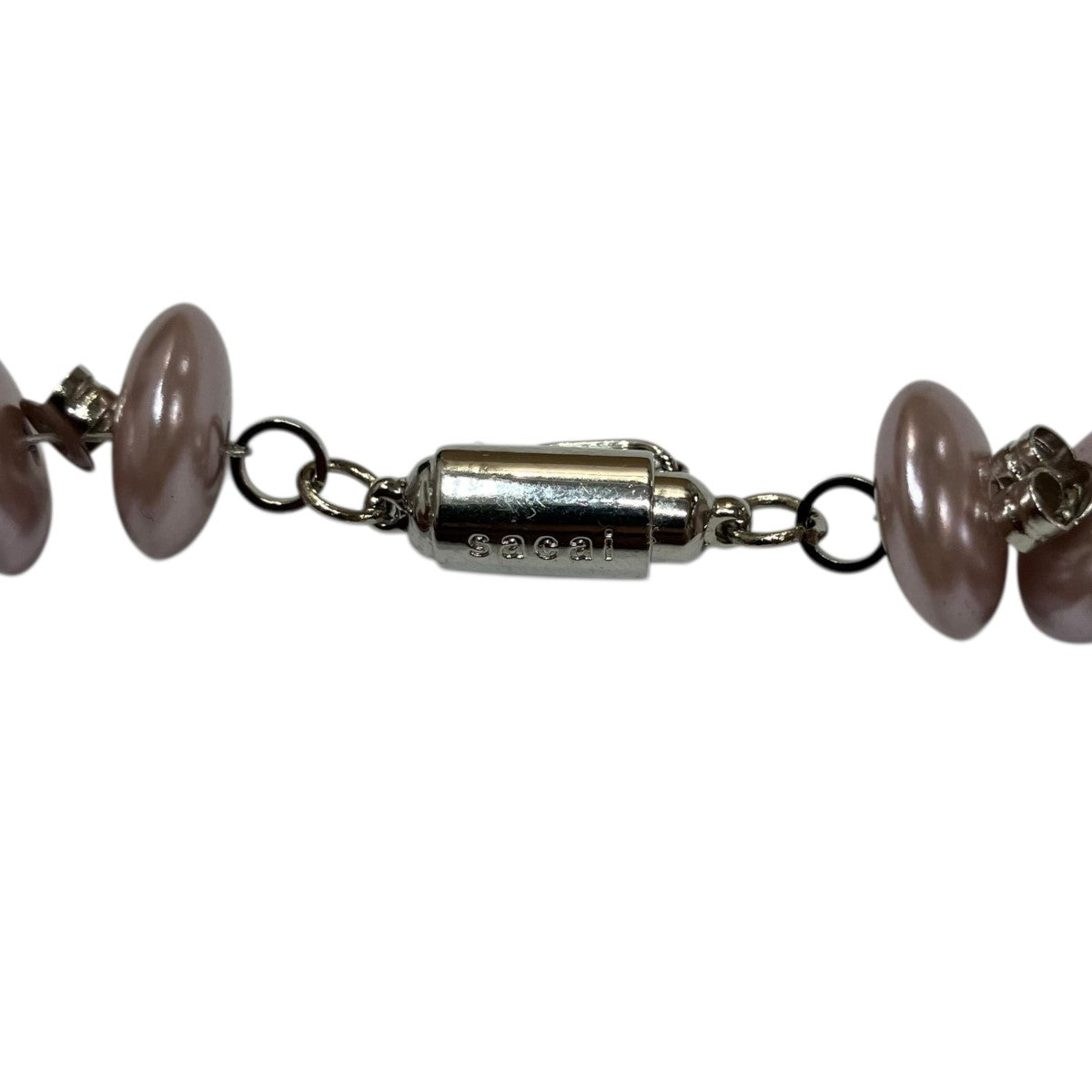 パールディスクネックレス