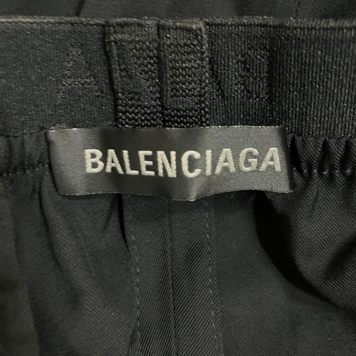 BALENCIAGA ウエストロゴスラックスワイドパンツ 古着・中古-5枚目のアイテム画像