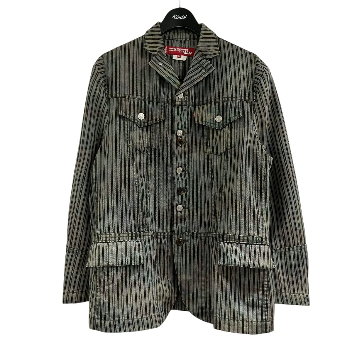 JUNYA WATANABE CdG MAN×LEVI’S カモフラージュ柄 ストライプ テーラード ジャケット 古着・中古-1枚目のアイテム画像