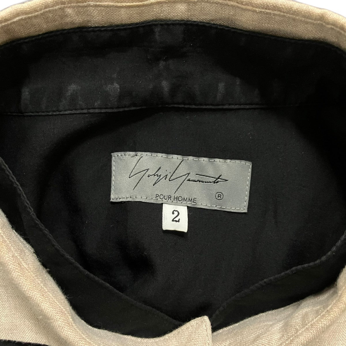 Yohji Yamamoto pour homme N-スペアカラー付きシャツ 古着・中古-6枚目のアイテム画像