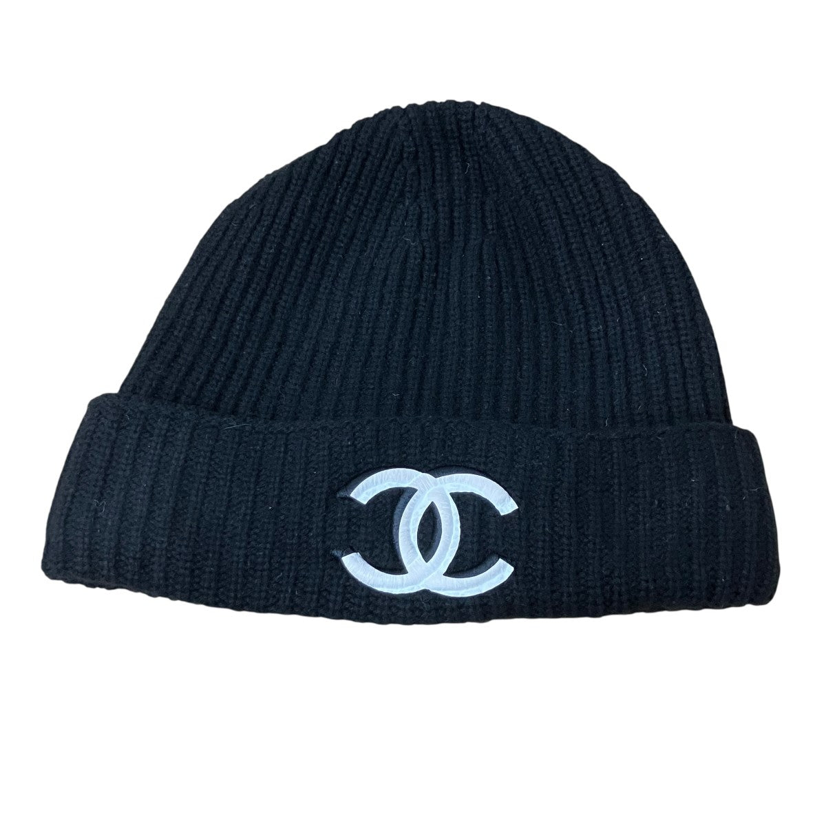 CHANEL ニットキャップ ビーニー 古着・中古-2枚目のアイテム画像