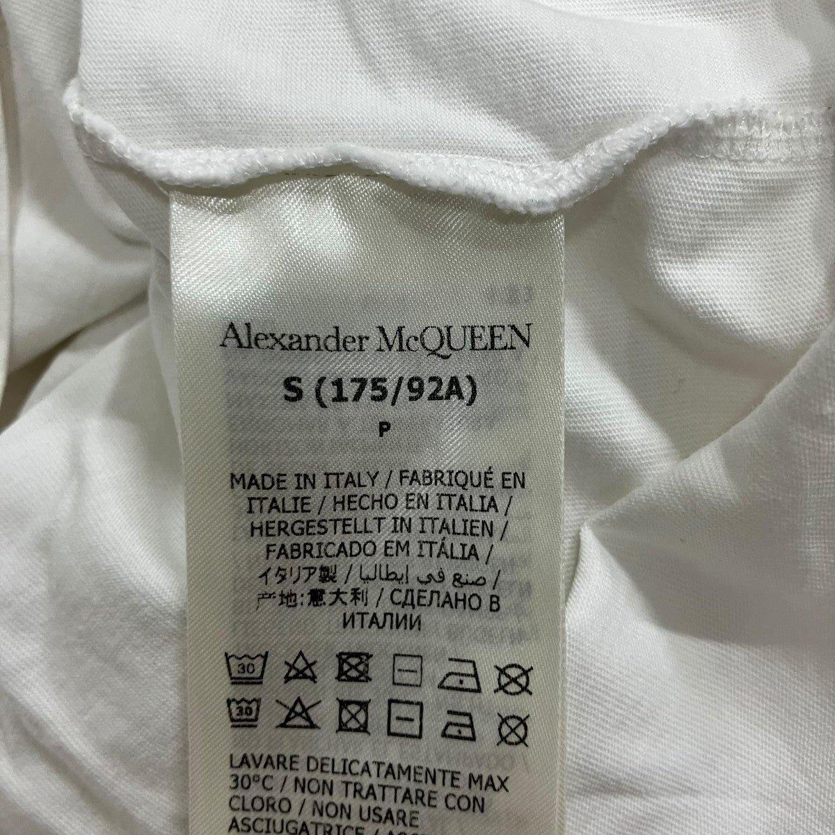 ALEXANDER McQUEEN(アレキサンダーマックイーン) ロゴプリント半袖T