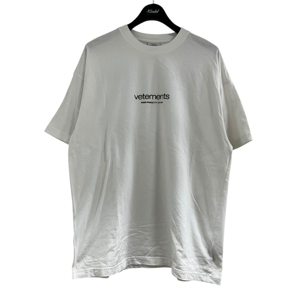 VETEMENTS(ヴェトモン) ロゴプリントTシャツ UE64TR150W ホワイト