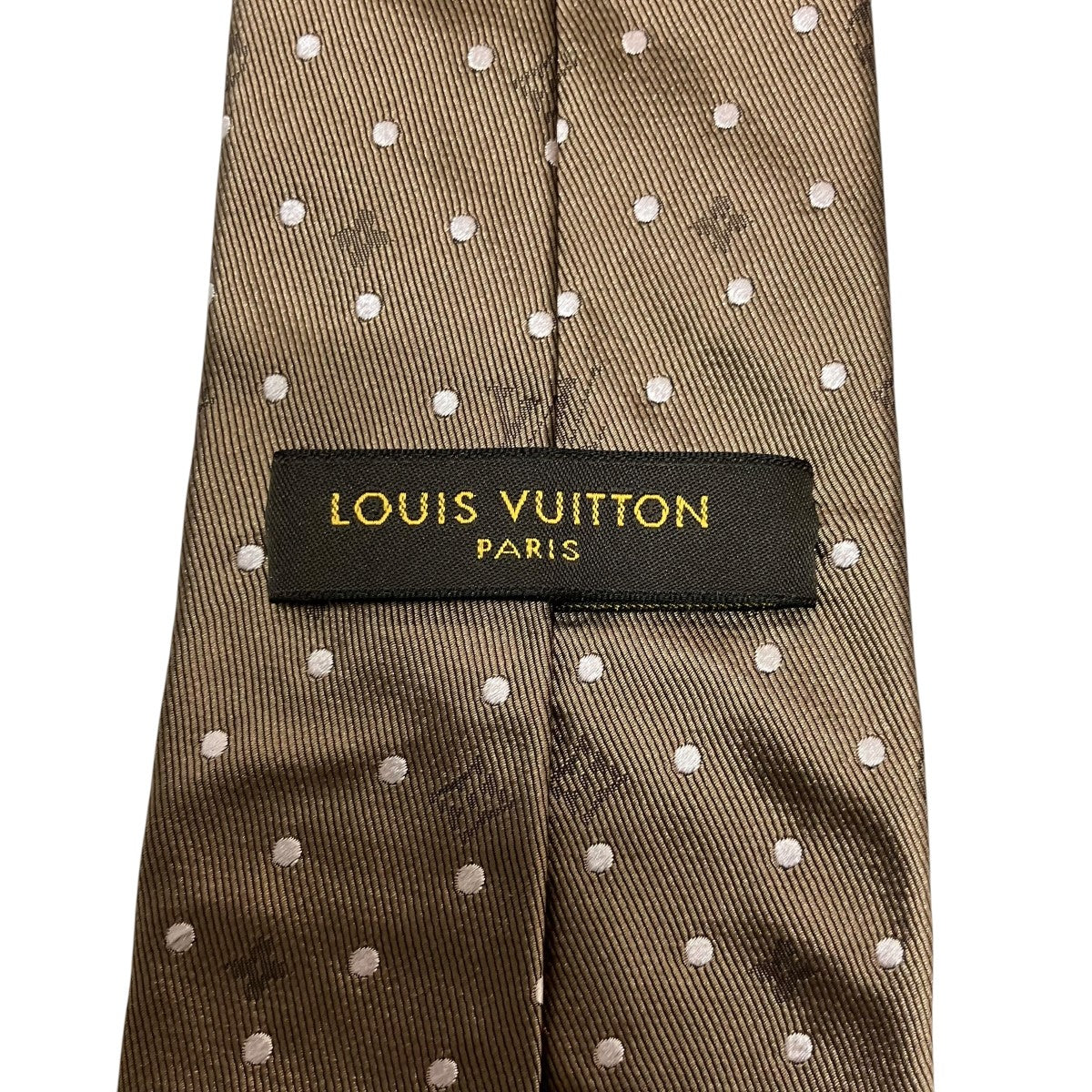 LOUIS VUITTON(ルイヴィトン) モノグラムドットネクタイ ブラウン