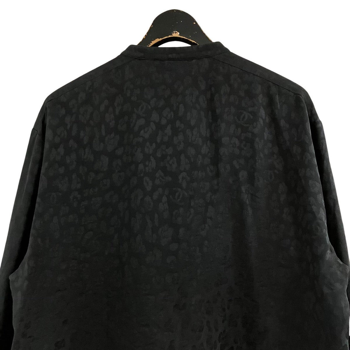 CHANEL ココボタンシルクシャツブラウス 古着・中古-4枚目のアイテム画像