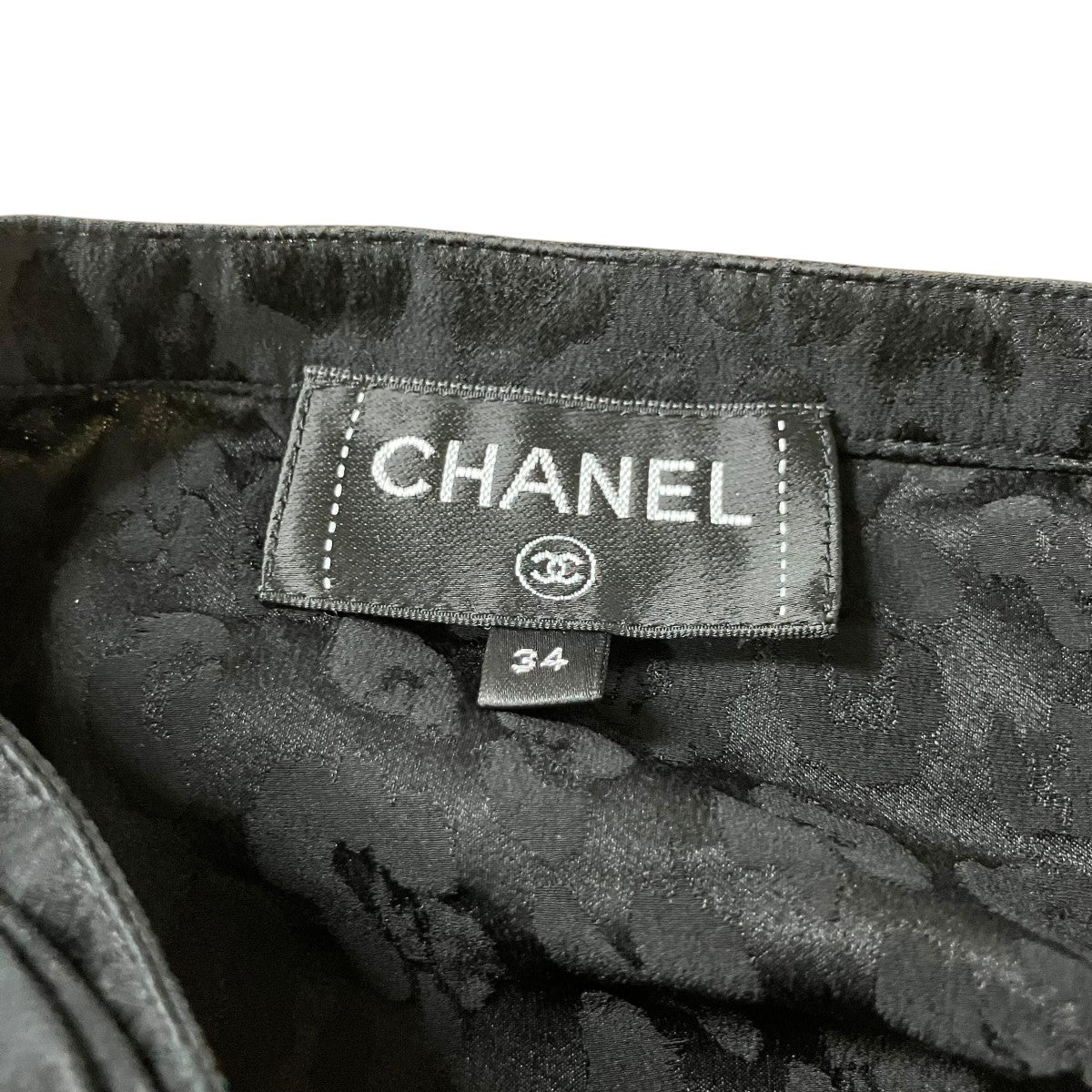 CHANEL ココボタンシルクシャツブラウス 古着・中古-5枚目のアイテム画像