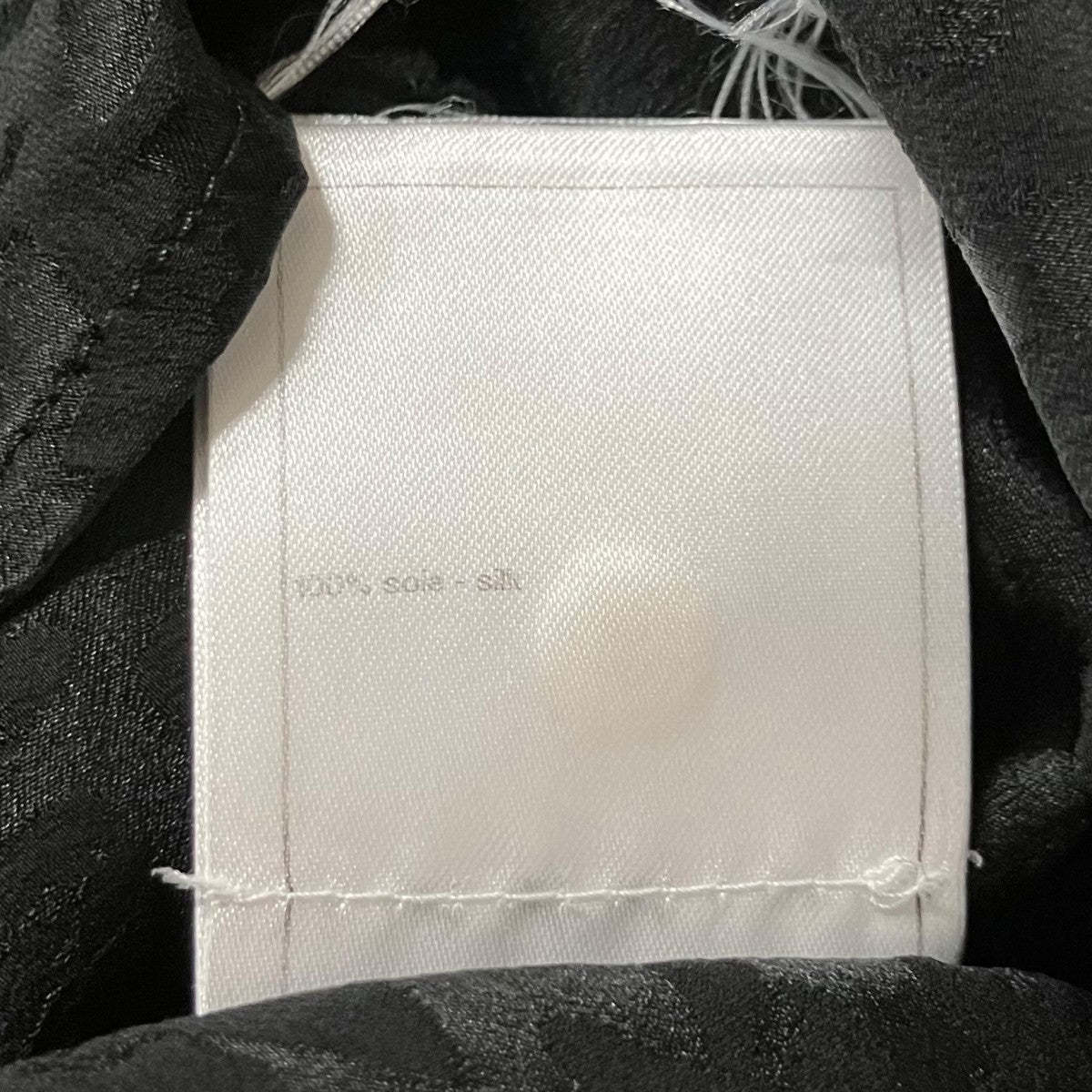CHANEL ココボタンシルクシャツブラウス 古着・中古-6枚目のアイテム画像